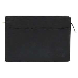 Louis Vuitton Epi Pochette Homme Clutch Bag Black